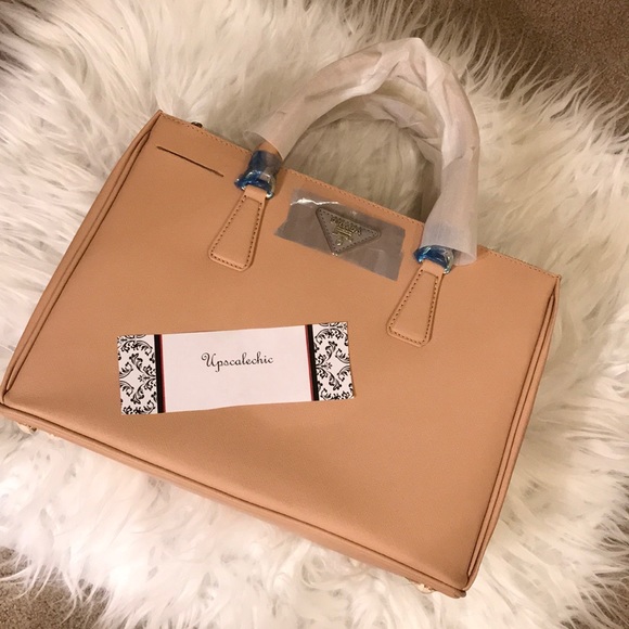 Prada Handbags - Nude Large Prada Bag NEW